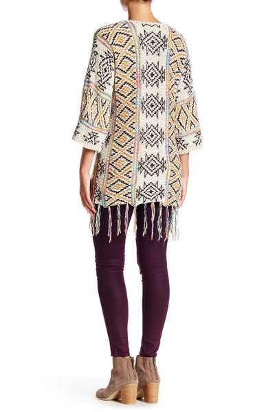 4469 Ariel Aztec Poncho Top