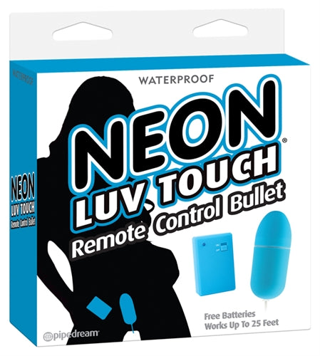 Neon Luv Touch Remote Control Bullet - Blue PD2674-14