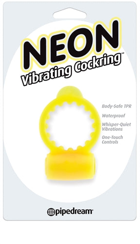 Neon Vibrating Cockring - Yellow PD2366-18