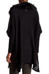 4583 Topanga Poncho Faux Fur Top