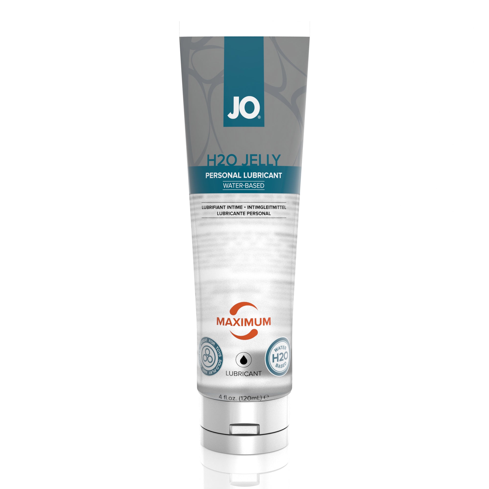 Jo H2O Jellly Water Based Personal Lubricant - Maximum - 4 Fl. Oz. / 120 ml JO40687