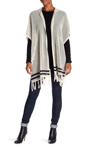 4610 Constellation Stripe Open-Knit Shawl