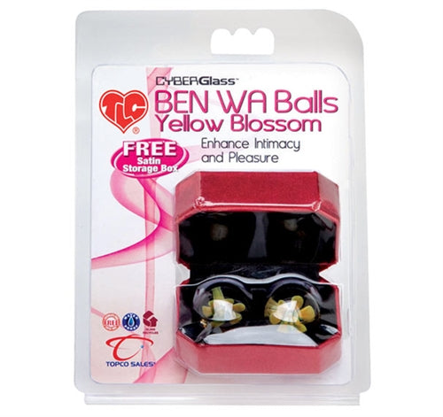 Tlc Cyberglass Ben Wa Balls Yellow Blossom Ts1484766 TS1003053