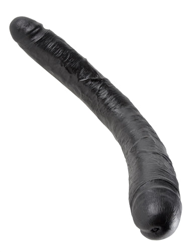 King Cock 16-Inch Thick Double Dildo - Black PD5518-23