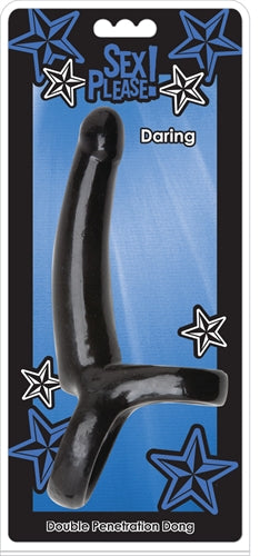 Sex Please! Daring Double Penetration Dong - Black TS2100119