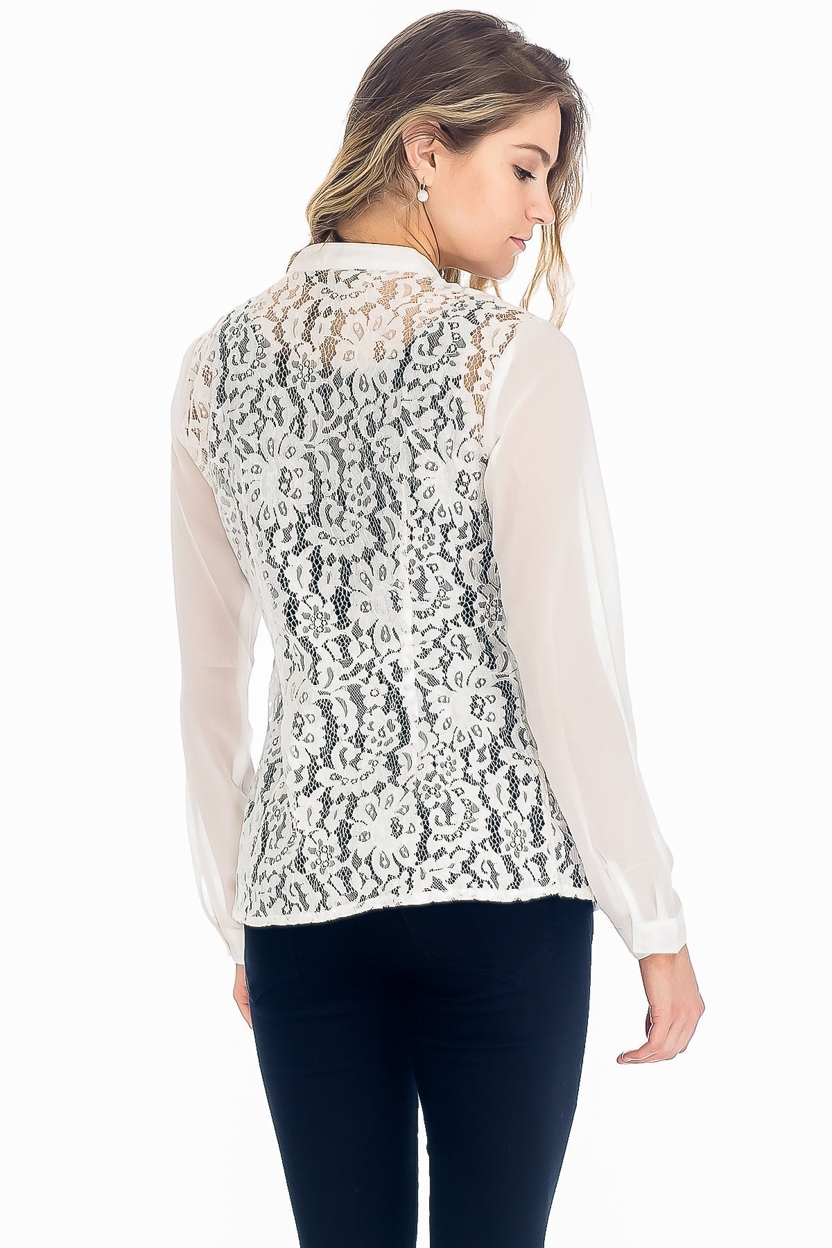 5525 Audrina Lace Top