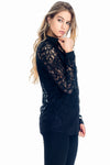 5534 Presley Lace Buttondown Top