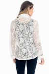 5534 Presley Lace Buttondown Top