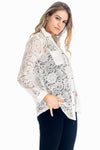 5534 Presley Lace Buttondown Top