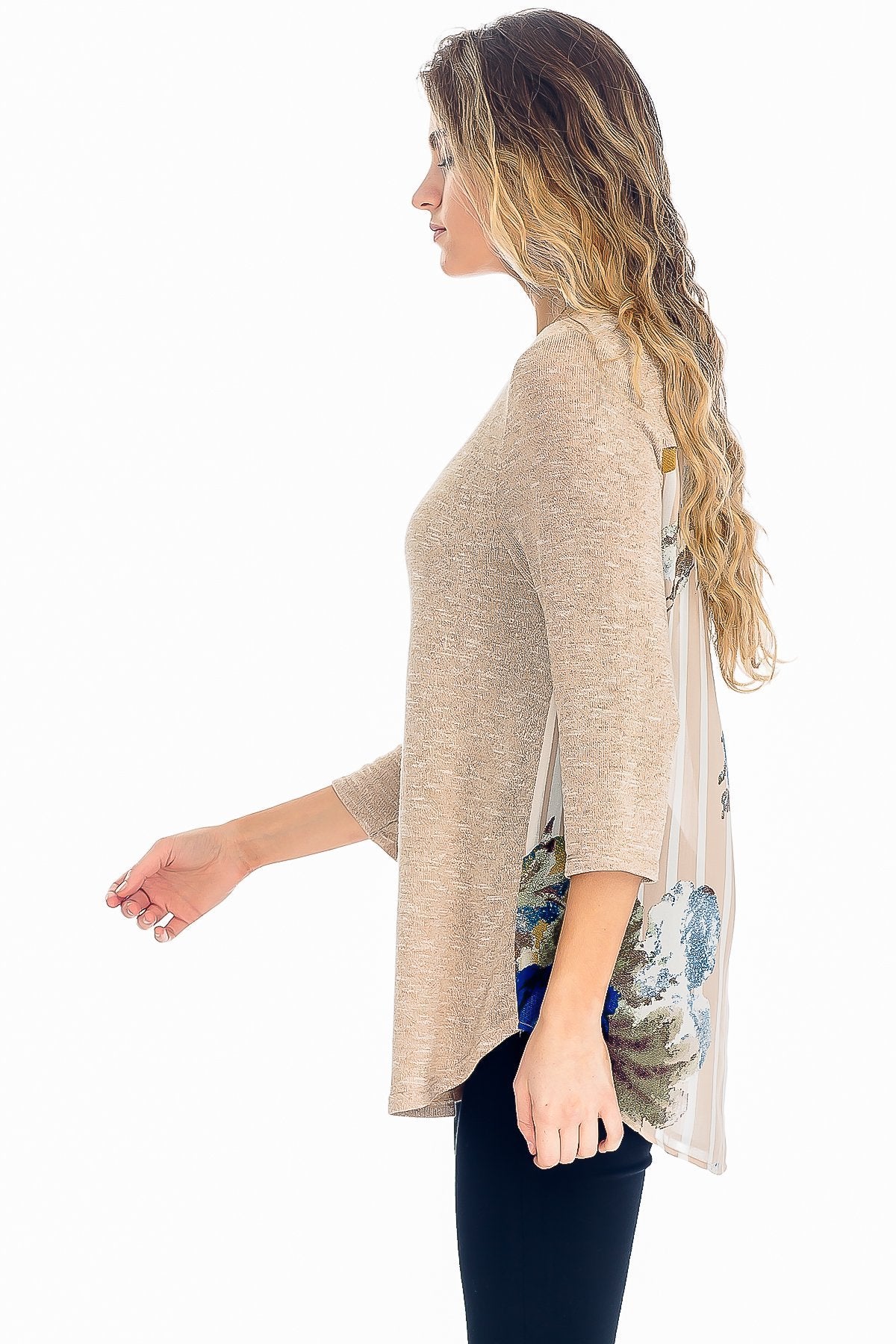 5600 Emerson Knit Inset Top