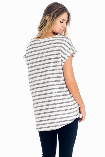 5636 Jaelyn Knit Stripe Top