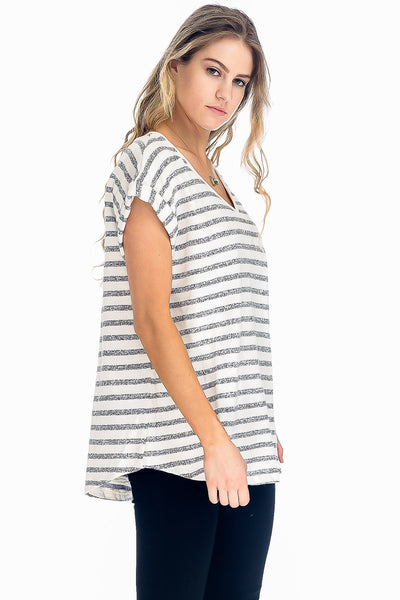 5636 Jaelyn Knit Stripe Top