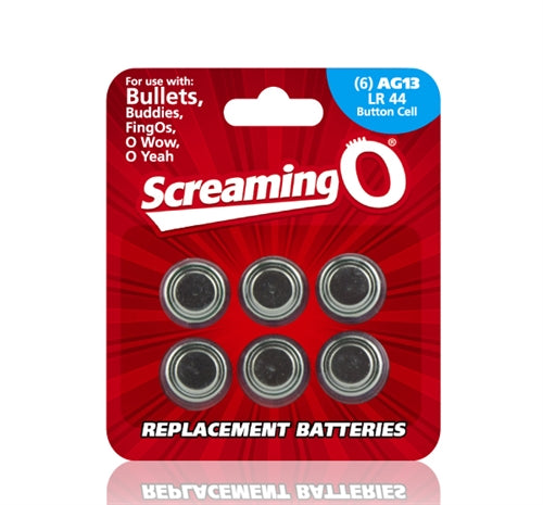 Replacement Batteries AG13 LR44 Button Cell - 6 Count - Each BAT6-110BE