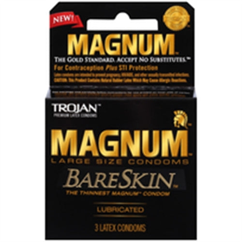 Trojan Magnum Bareskin Large Size Condoms 3 Pack PM22888