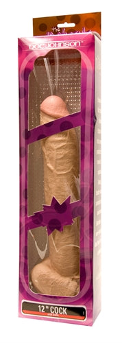 The Naturals - 12-Inch Natural Dong With Balls - White DJ5015-01