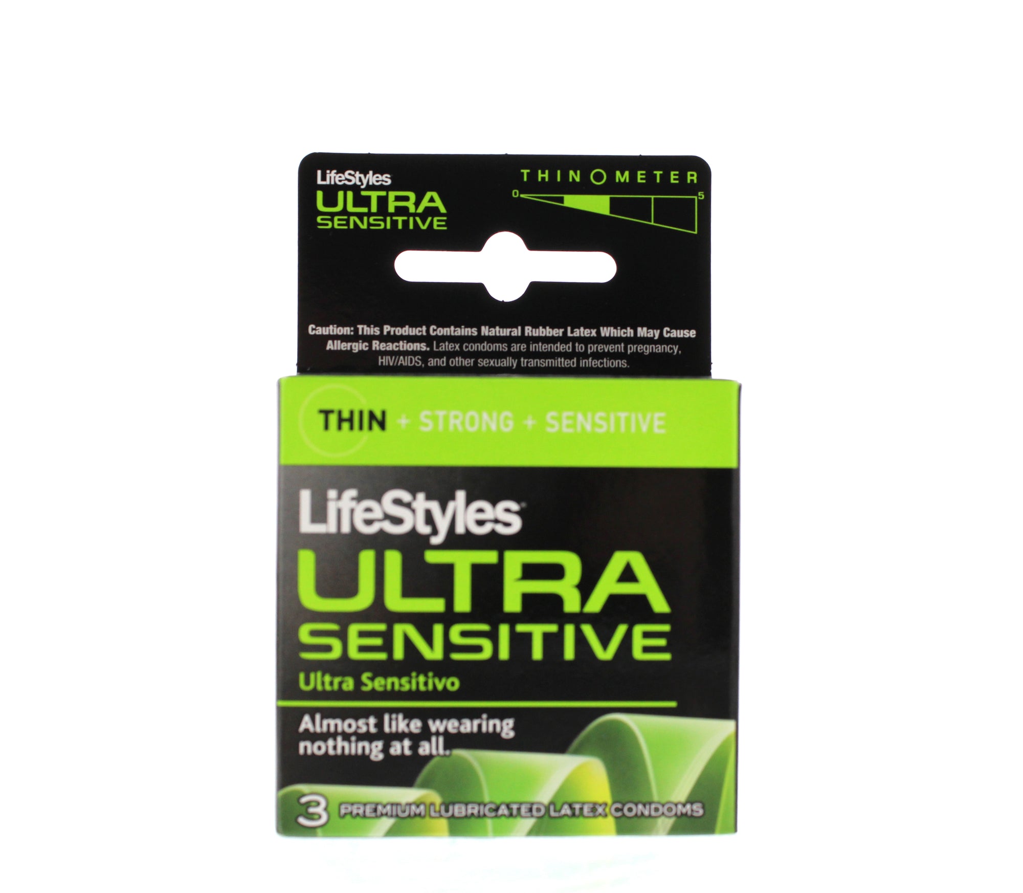 Lifestyles Ultra Sensitive Lubricated Condoms -3 Pack LS1703