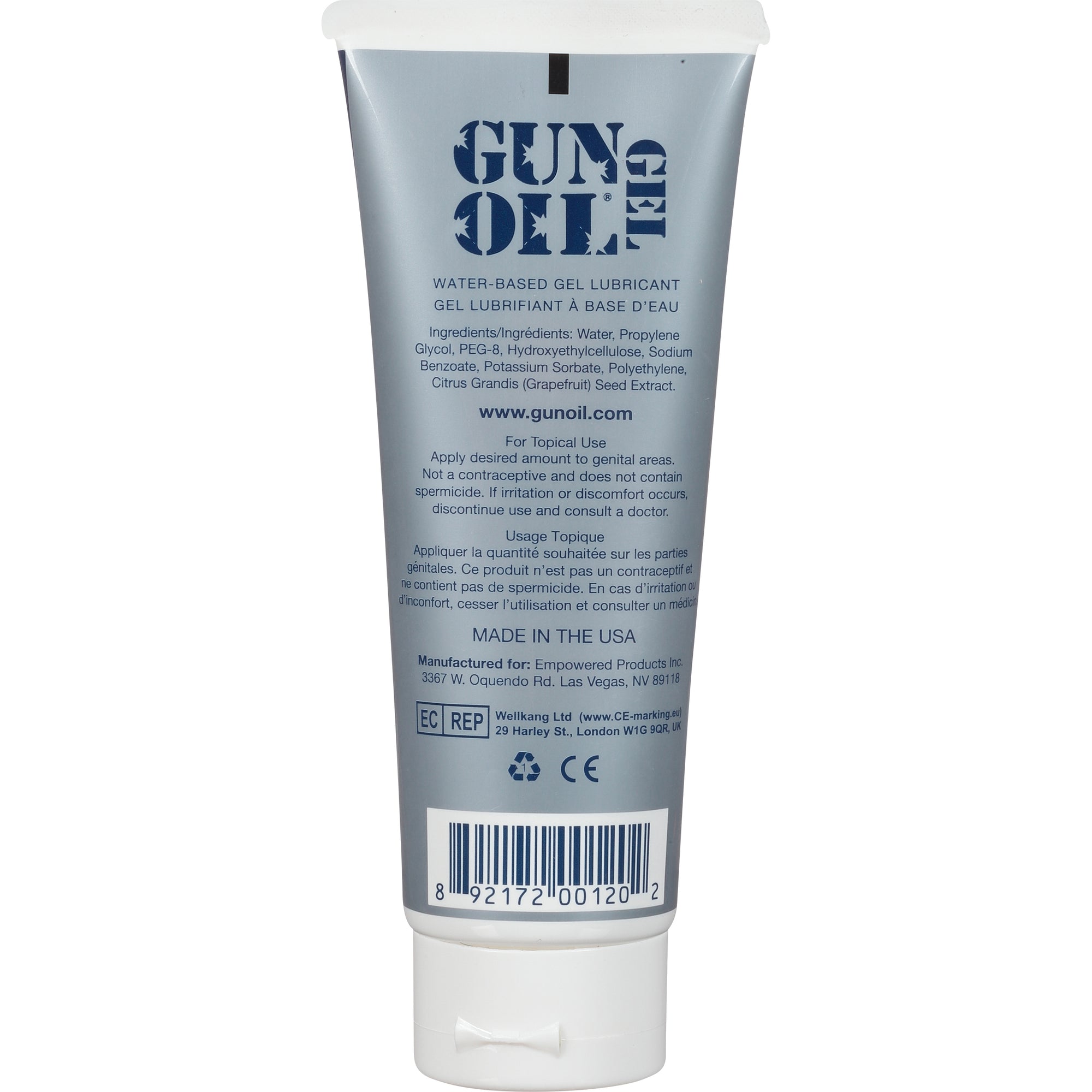 Gun Oil H20 Gel 3.3 Oz. Tube HGT-3.3