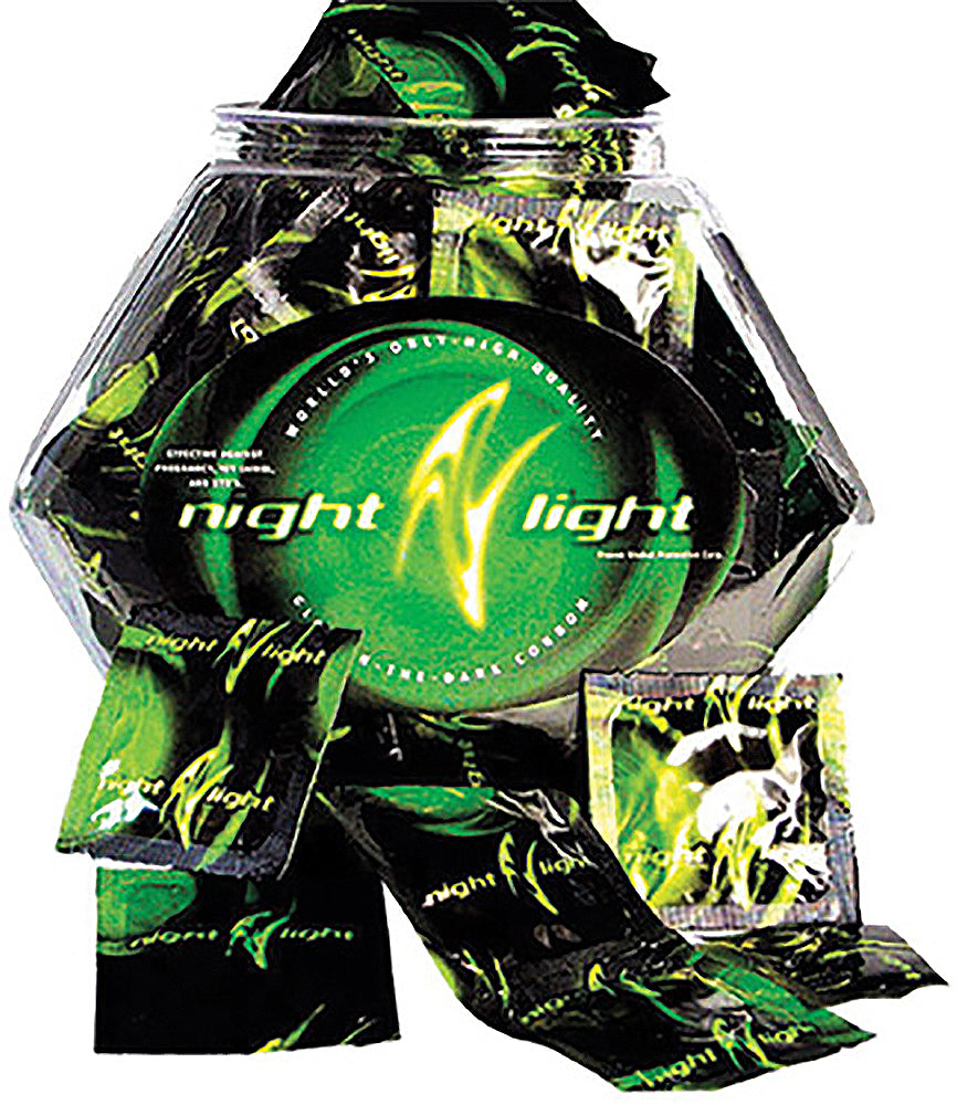 Night Light - Glow-in-the-Dark Condoms - 144 Piece Fishbowl HTP275