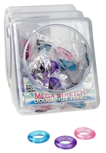 Mega Stretch Pleasure Rings -  Donut 72pc Bowl PD2244-99D