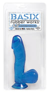 Basix 6.5in Dong With Suction Cup Blue PD4220-14