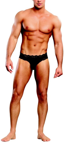 Micro Thong Pinch Back - Black - Large-Extra Large MP-465178BKLXL