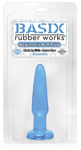 Basix 3.5in Beginners Butt Plug Blue PD4267-14
