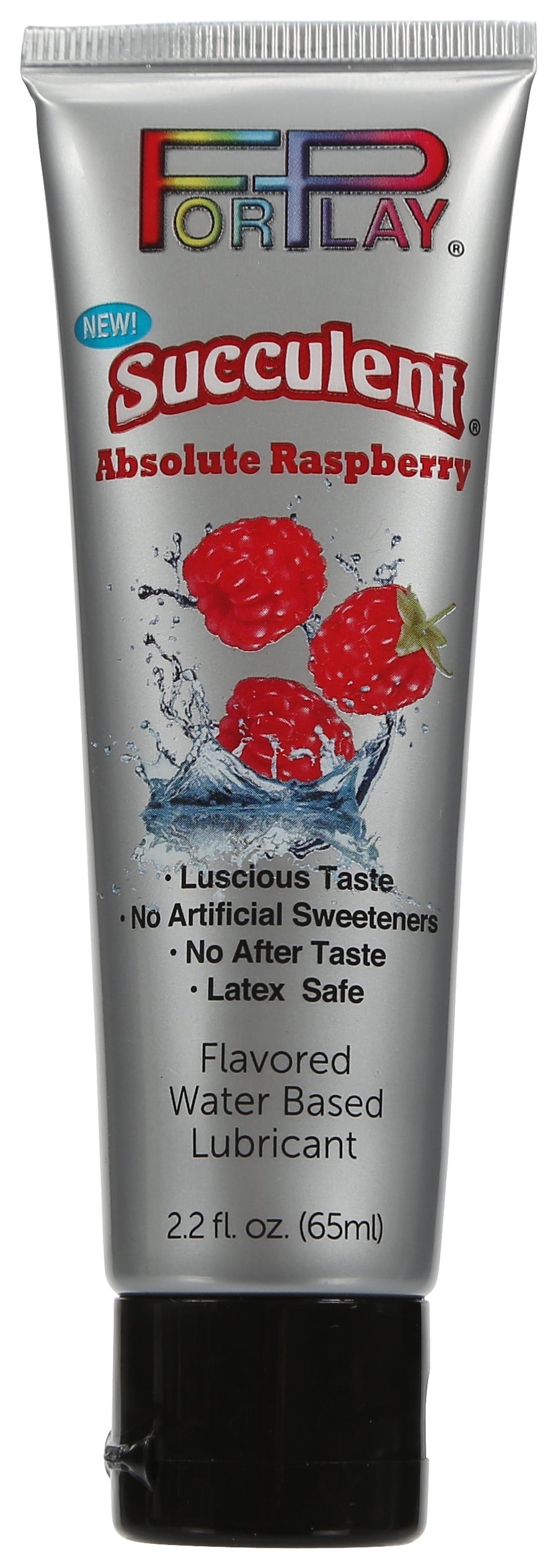 For Play Succulent Absolute Raspberry Flavored Water Based Lubricant - 2.2 Fl. Oz. / 65 ml FP-3308N