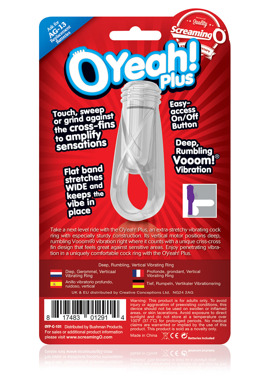 O Yeah! Plus Ring - Clear OYP-C-101E