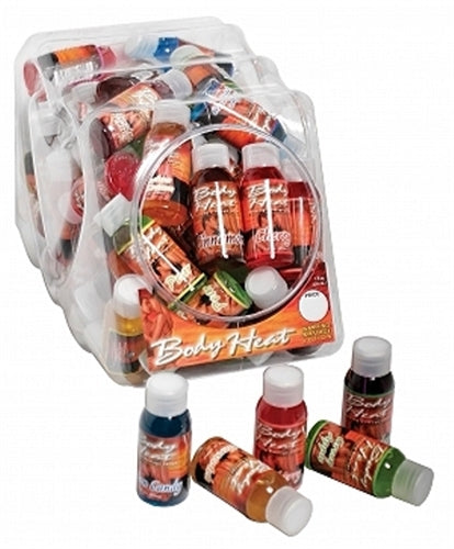 Body Heat Warming Massage Lotion - 48 Piece Fishbowl - 1 Fl. Oz. Bottles - Assorted PD9553-99D