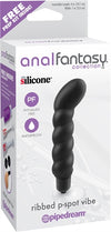 Anal Fantasy Collection Ribbed P-Spot Vibe - Black PD4631-23