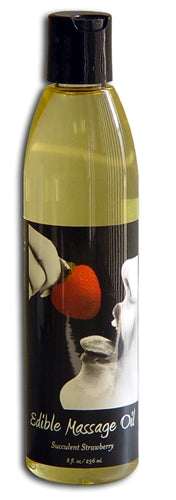 Strawberry Edible Massage Oil - 8 Oz. EB-MSE003