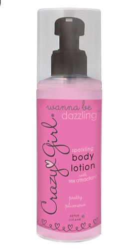 Crazy Girl Wanna Be Dazzling Sparkling Body Lotion Pretty Plumeria CE7001-06