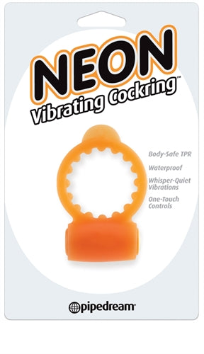 Neon Vibrating Cockring - Orange PD2366-43