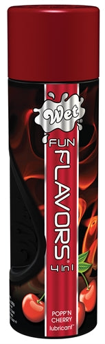 Wet Fun Flavors 4-in-1 Lube - Popp'n Cherry - 10.7 Fl. Oz. WT20466