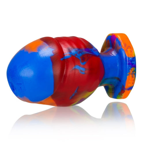 Honcho-3 Large Stumpy Dick Shape Buttplug - Rainbow OX-1240-3-BOW