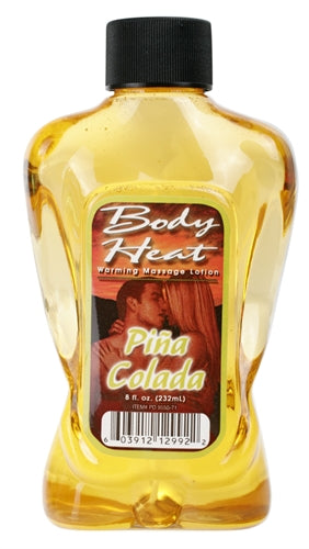 Body Heat Warming Massage Lotion - 8 Fl. Oz. - Pina Colada PD9550-71