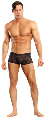 Stretch Lace Mini Short - Black - Extra Large MP-145162BKXL