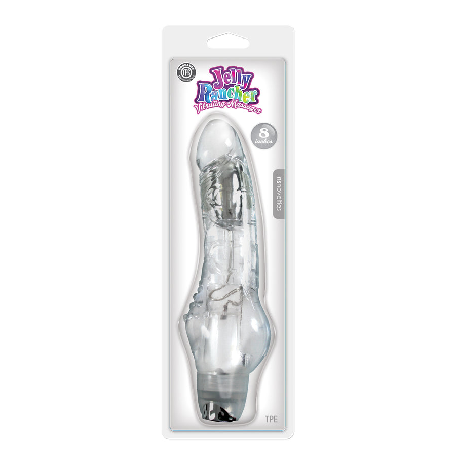 Jelly Rancher 8 Vibrating Massager - Clear NSN0443-21