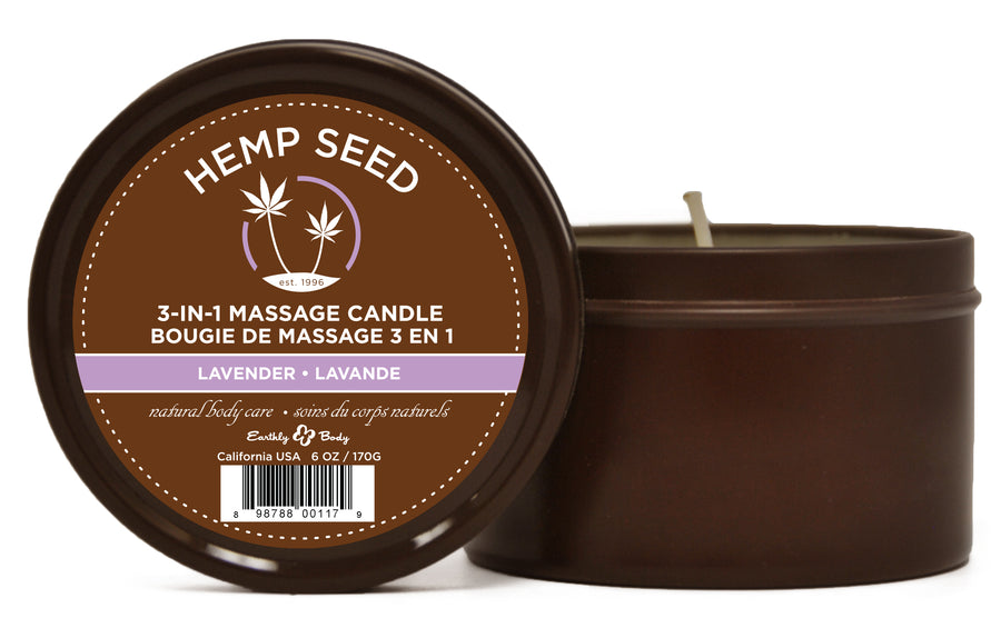 Lavender Suntouched Candle With Hemp - 6 Oz. EB-HSC017