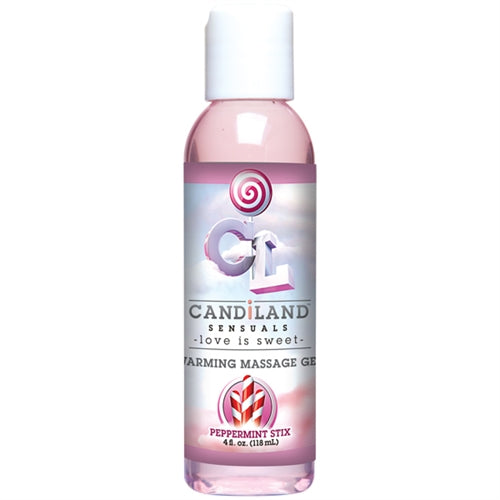 Candiland Sensuals Warming Massage Gel - Peppermint Stix - 4 Oz. DJ4230-05