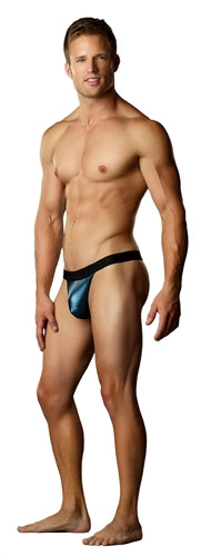 Matte Metallic Thong Blue L/xl MP-454212BELX