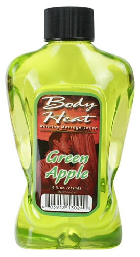 Body Heat Warming Massage Lotion - 8 Fl. Oz. - Green Apple PD9550-65