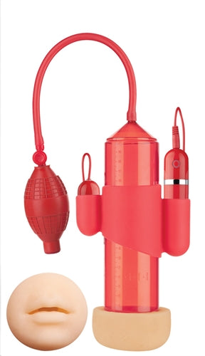 Supreme Vibrating Penis Pump - Mouth - Red NW2556-1