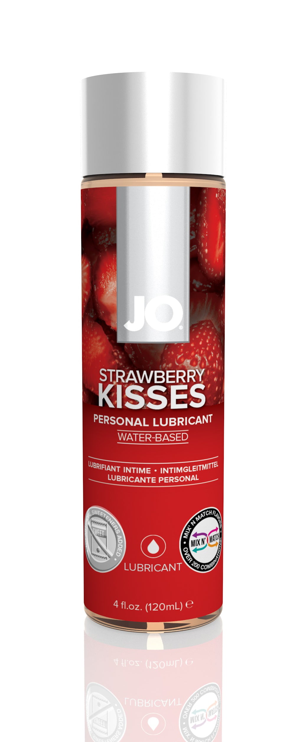 Jo H2O Flavored Lubricant - Strawberry Kisses - 4 Fl. Oz. / 120 ml JO40118