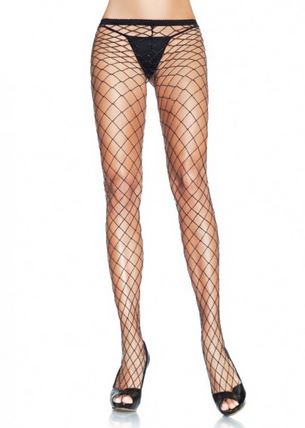 Industrial Net Pantyhose - Black/silver - One Size LA-9006
