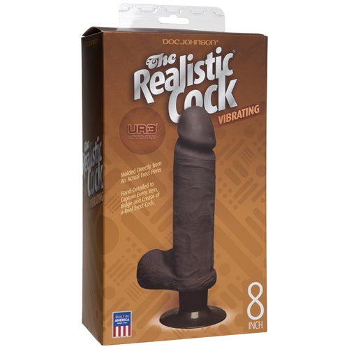 The Realistic Cock Ur3 Vibrating 8-Inch - Black DJ1160-04