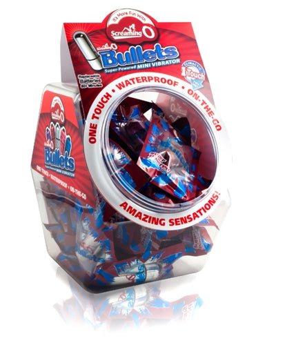 Screaming O Bullets - 40 Piece Fishbowl - Assorted Colors BWL-BUL-110