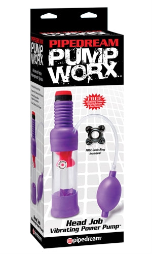 Pump Worx Head Job Vibrating Power Pump Purple PD3257-12