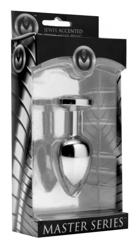 Lucent Jewel Accented Steel Anal Plug MS-JS700-DIAMOND