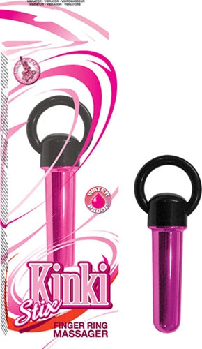 Kinki Stix  Finger Ring Massager - Bullet - Pink NW2080-1